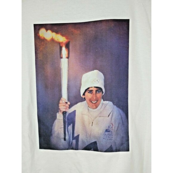 Olympic Torch Relay Port And Company Adult Large White Cotton T Shirt - Picture 4 of 9